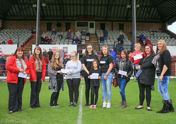 Shildon AFC Supporters Club hands out grant cheques to local groups